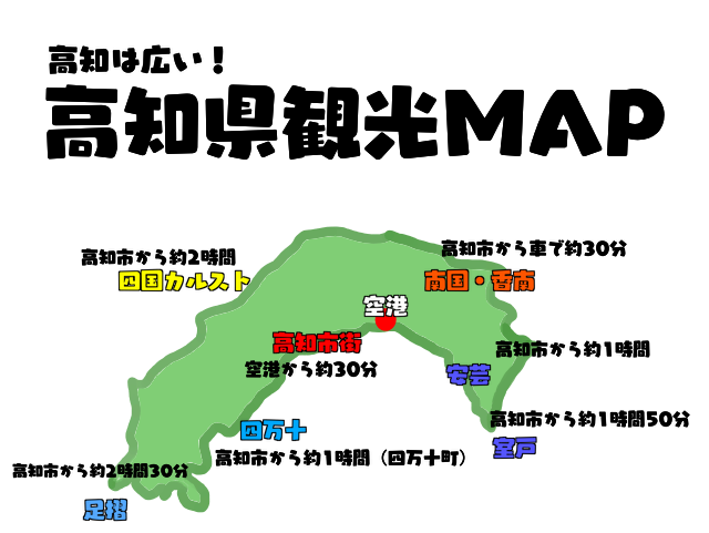 高知の観光MAP