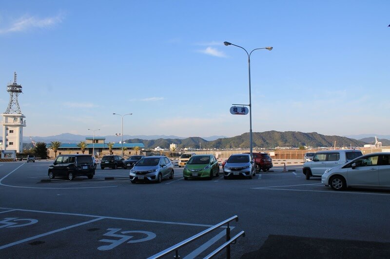 桂浜の駐車場