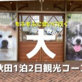 秋田観光のモデルコース1泊2日:車で回る秋田犬と出会う旅